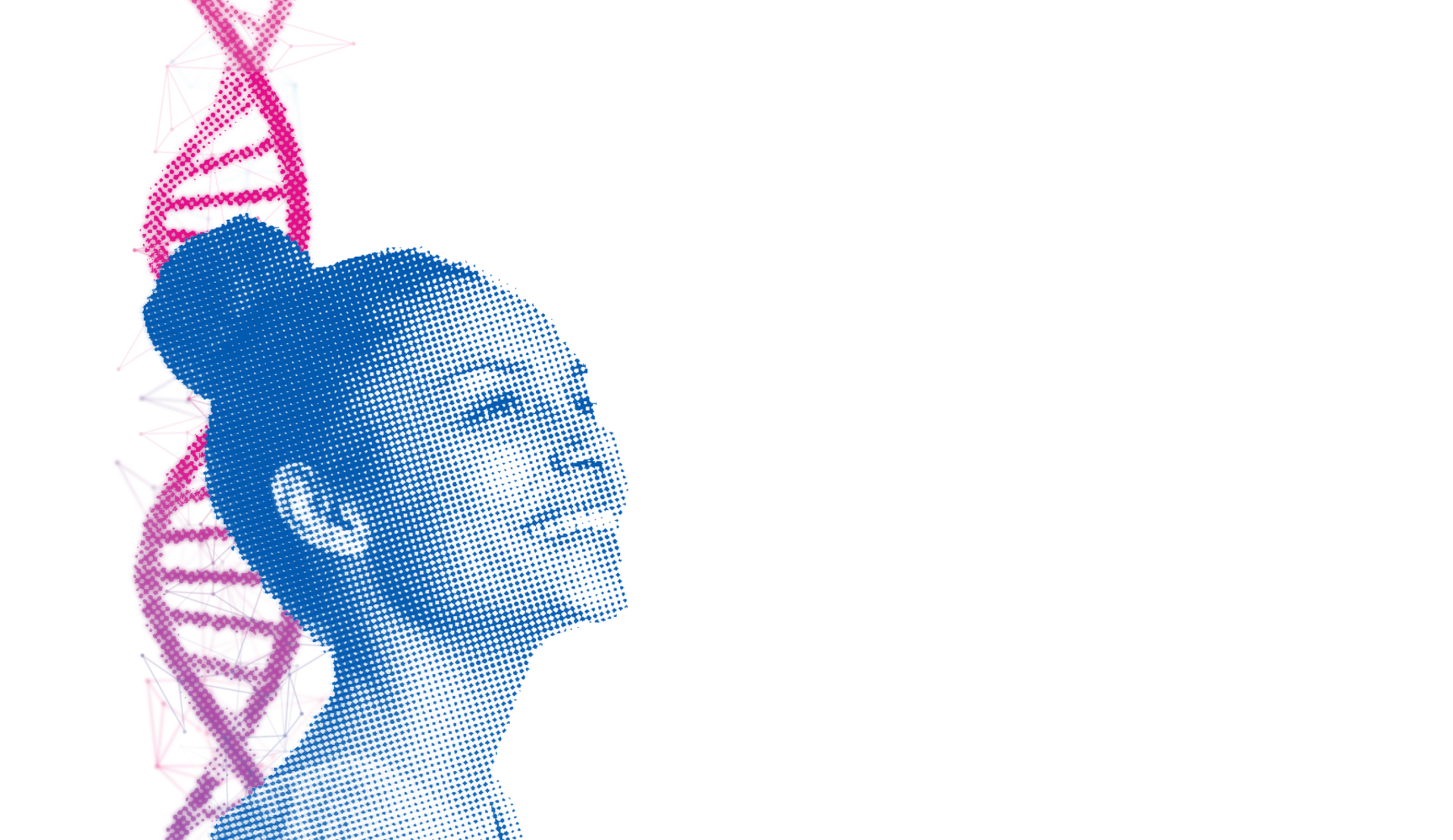 graphic of a woman looking up and smiling